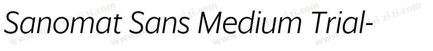 Sanomat Sans Medium Trial字体转换